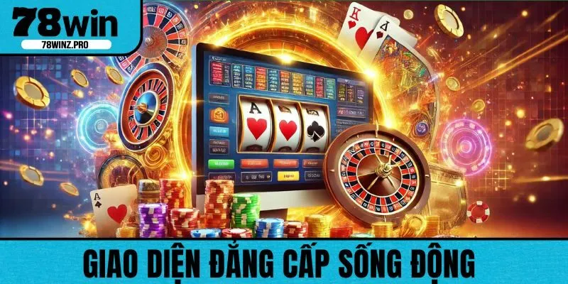 78WIN có giao diện thân thiện, sống động